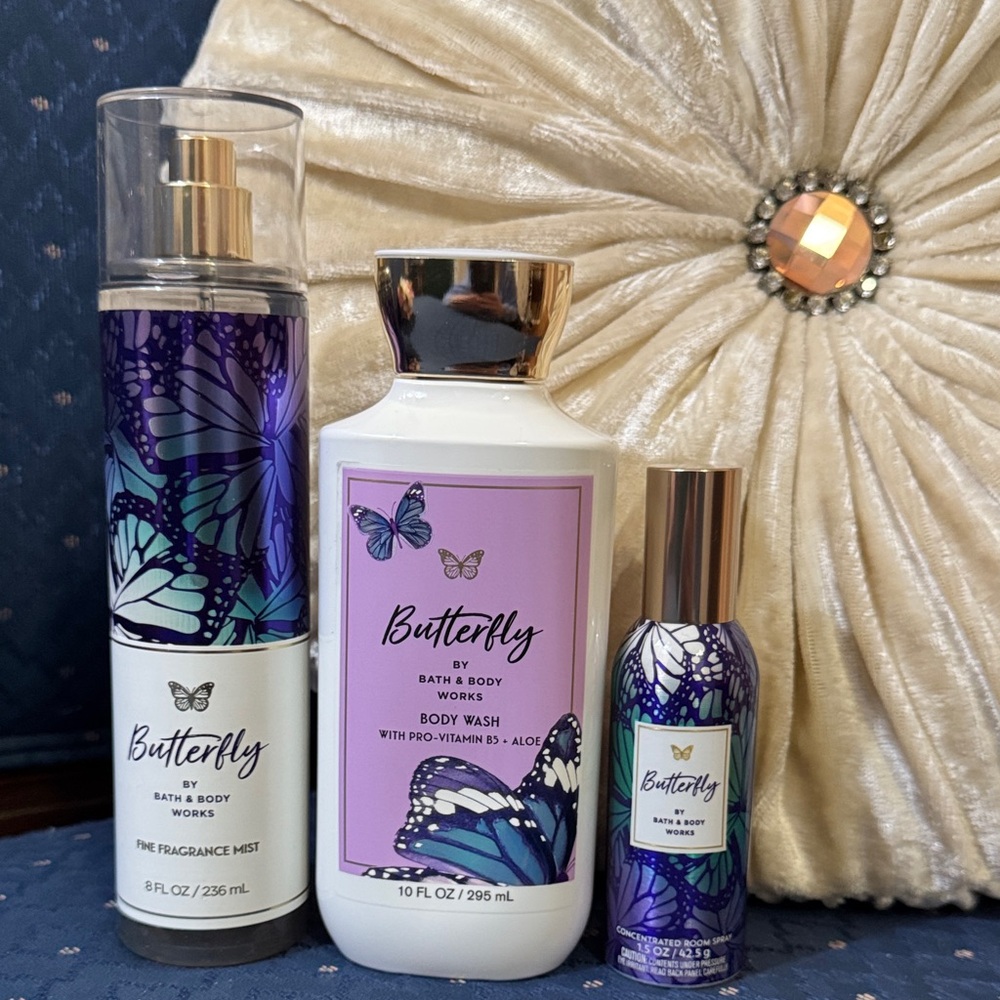 Bath & Body Works Butterfly Collection - Purple and Blue